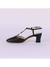 Petite GG Leather Slingback Heel Black - GUCCI - BALAAN 4