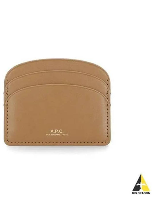 APC Half Moon Logo Card Wallet Mustard PXAWV F63270 - A.P.C. - BALAAN 1