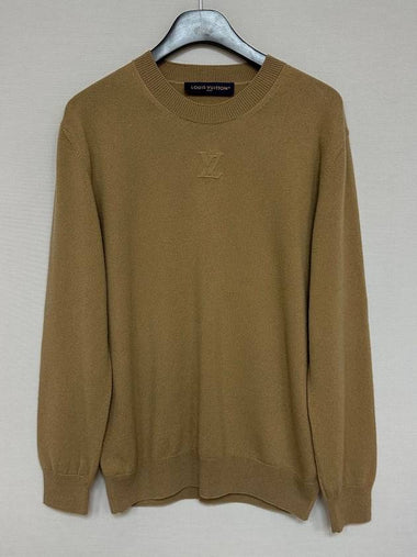 Embossed LV Cashmere Crew Neck Knit 95 - LOUIS VUITTON - BALAAN 1