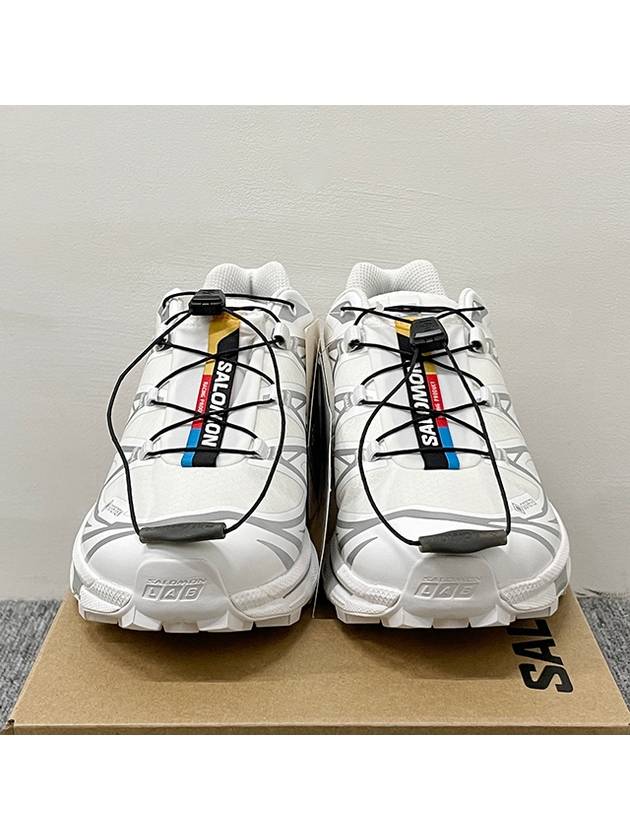 XT 6 Gore Tex Low Top Sneakers White Silver - SALOMON - BALAAN 4