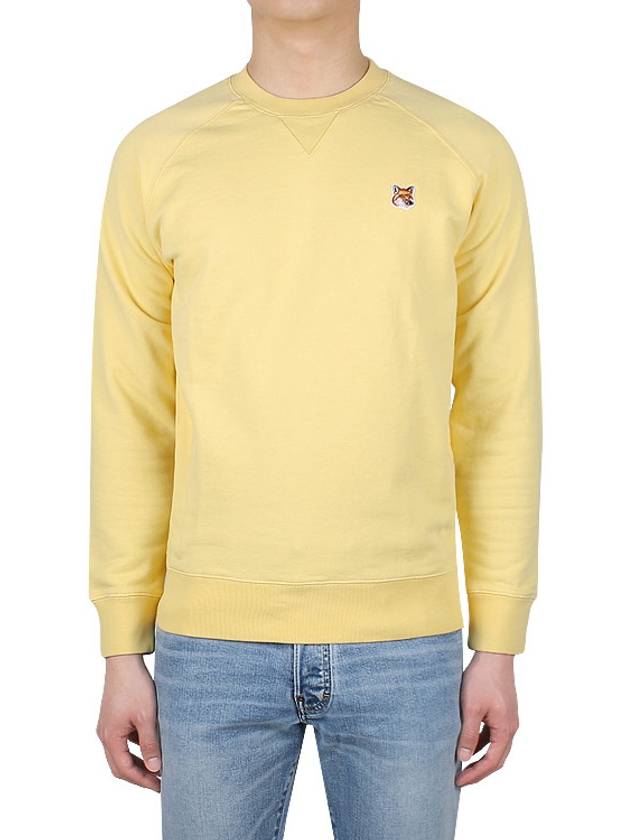 Fox Head Patch Classic Sweatshirt Soft Yellow - MAISON KITSUNE - BALAAN 3