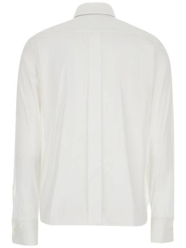 White Shirt With Pointed Collar In Cotton Blend Woman - BRUNELLO CUCINELLI - BALAAN 1