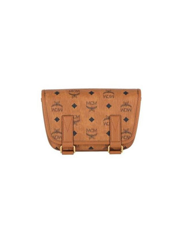 Aren Visetos Messenger Bag Brown - MCM - BALAAN 1