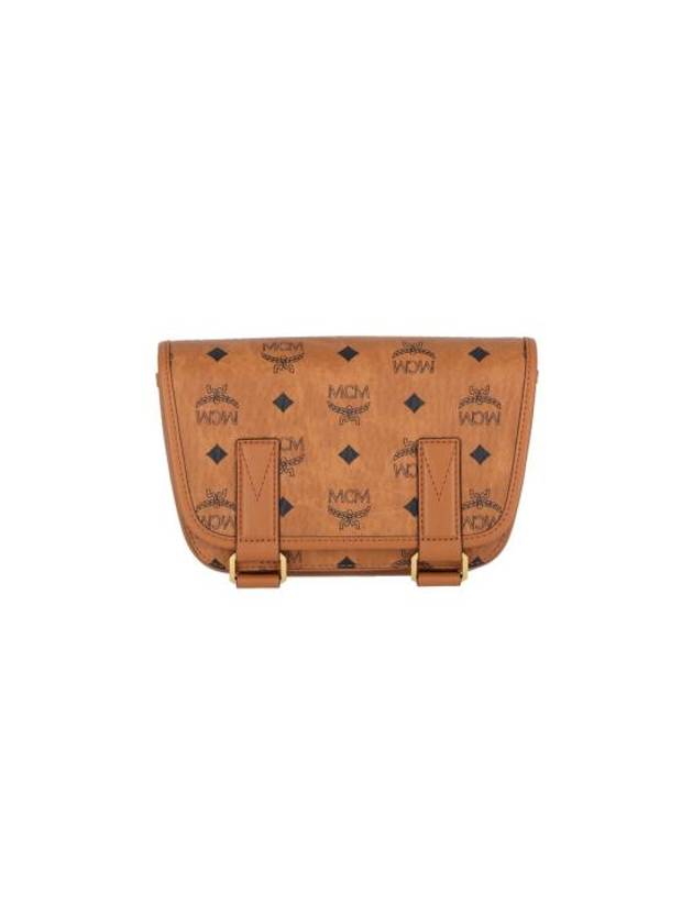 Aren Visetos Messenger Bag Brown - MCM - BALAAN 1