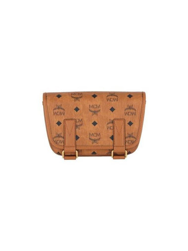 Aren Visetos Messenger Bag Brown - MCM - BALAAN 1