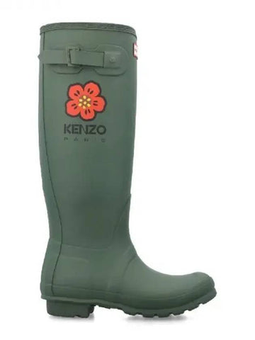 Hunter Bokeh Logo Wellington Rubber Boots - KENZO - BALAAN 1