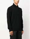 Wappen Patch Button Knit Top Black - STONE ISLAND - BALAAN 6