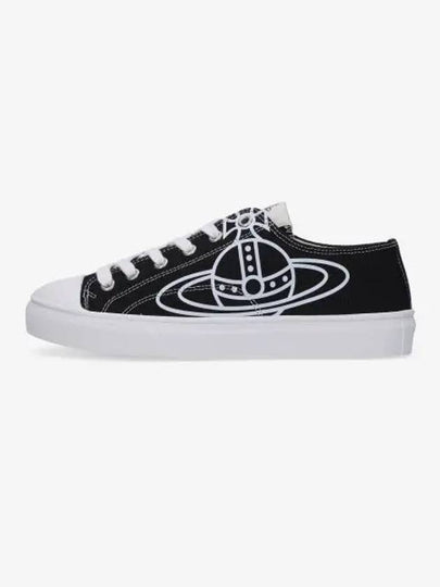 Plimsoll Logo Low-Top Sneakers Black - VIVIENNE WESTWOOD - BALAAN 2