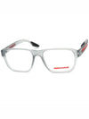 Eyewear Logo Square Glasses Grey - PRADA - BALAAN 2