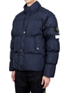 Garment Dyed Crinkle Reps Down Padding Navy - STONE ISLAND - BALAAN 5