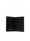 Stitched Bi-Fold Leather Card Wallet Black - MAISON MARGIELA - BALAAN 3