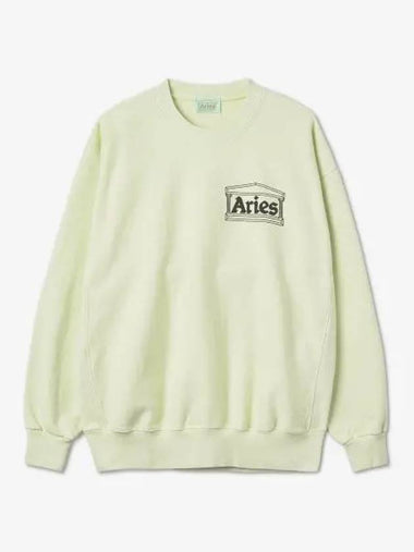 Premium Temple Sweatshirt Pastel Green FTAR20000PG - ARIES - BALAAN 1