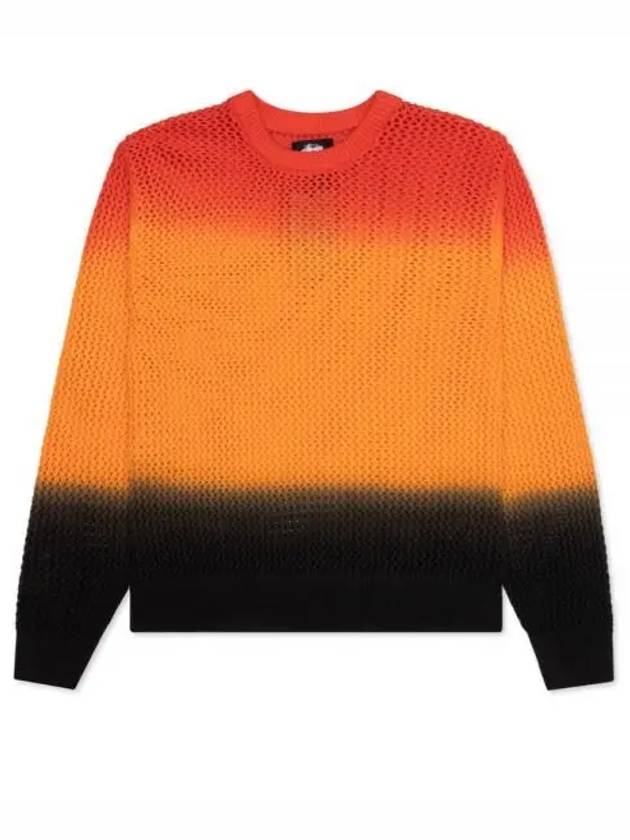 Pigment Dyed Loose Gauge Knit Top Lava - STUSSY - BALAAN 2