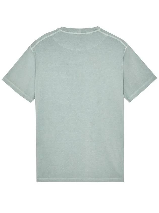 Men's Pisato Effect Logo Patch Pocket Short Sleeve T-Shirt Beige Grey - STONE ISLAND - BALAAN 3