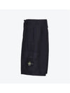 Bermuda Wide Leg Shorts Navy - STONE ISLAND - BALAAN 3