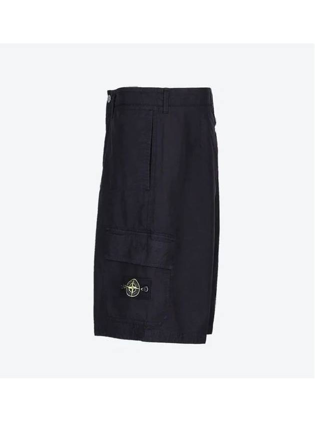 Bermuda Wide Leg Shorts Navy - STONE ISLAND - BALAAN 3