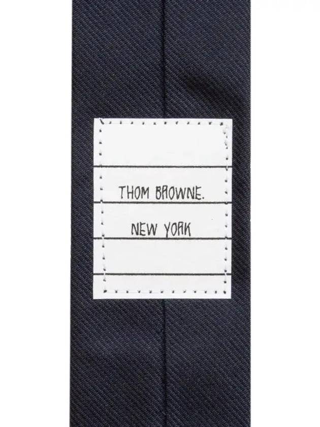 Men's Grosgrain Stripe Tie Dark Navy - THOM BROWNE - BALAAN 8