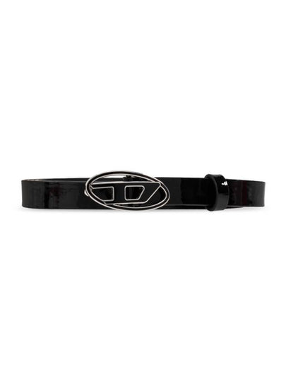 B 1DR 15 Patent Leather Belt Black - DIESEL - BALAAN 2