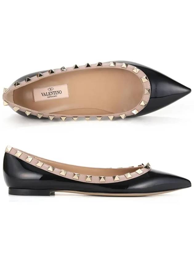 Women's Rockstud Flats Black - VALENTINO - BALAAN 6