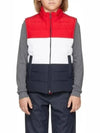 Kids Red Navy Fun Mix Down Vest KVD003X08031960 - THOM BROWNE - BALAAN 7