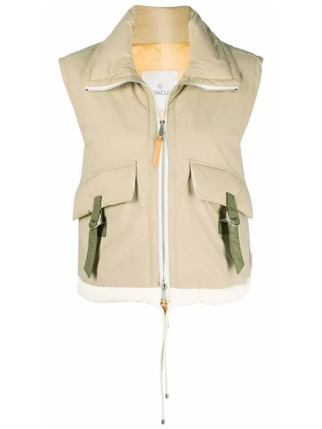 Women's Indre Vest Beige - MONCLER - BALAAN.