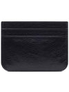 Embellished Logo Leather Card Wallet Black - BALENCIAGA - BALAAN 5