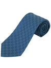 GG Pattern Silk Tie Blue - GUCCI - BALAAN 3