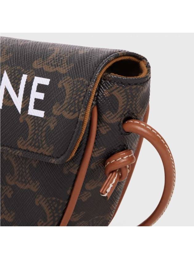 Triomphe Print Triangle Mini Bag Tan - CELINE - BALAAN 5