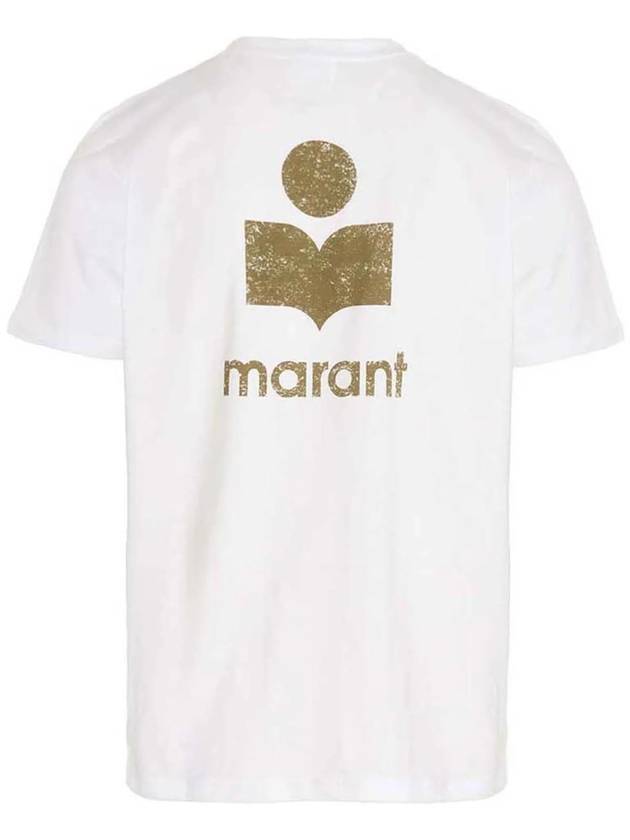 Zafferh Logo Cotton Short Sleeve T-Shirt White - ISABEL MARANT - BALAAN 1