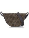 Melon FF Jacquard Small Shoulder Bag Brown - FENDI - BALAAN 2