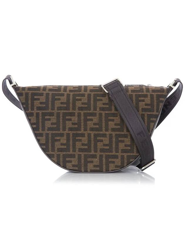 Melon FF Jacquard Small Shoulder Bag Brown - FENDI - BALAAN 3