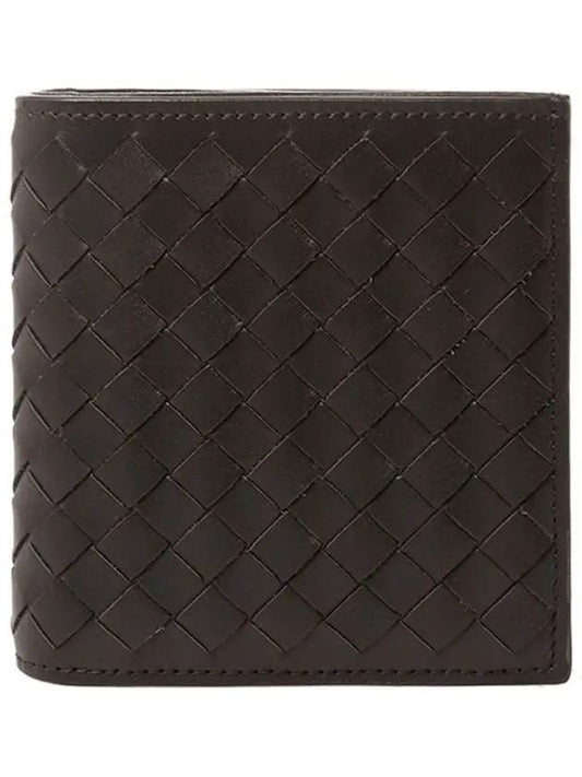 Intrecciato Small Folder Half Wallet Brown - BOTTEGA VENETA - BALAAN 2