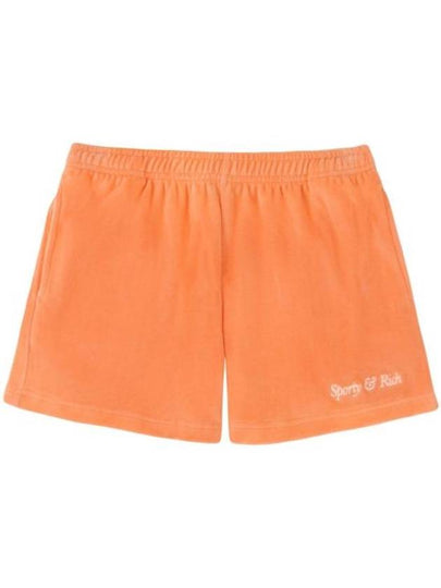 Embroidered Logo Shorts Peach - SPORTY & RICH - BALAAN 2