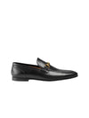 Jordaan Leather Loafers Black - GUCCI - BALAAN 4