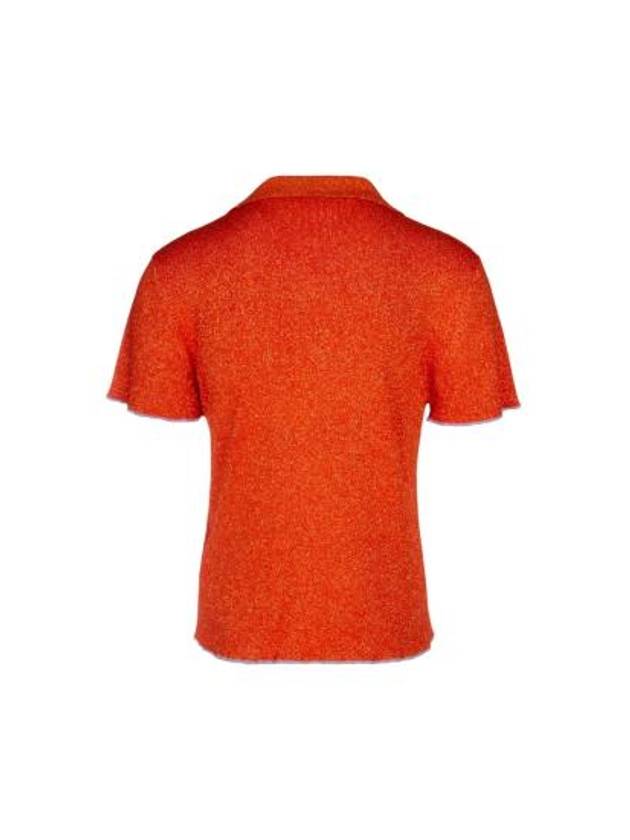 La Maille Prata Sparkly Knit Cardigan Orange - JACQUEMUS - BALAAN 3