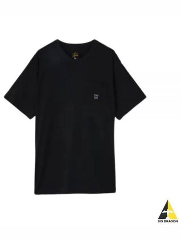 Crew Neck Tee BLACK OT262 Short Sleeve T Shirt - NEEDLES - BALAAN 1