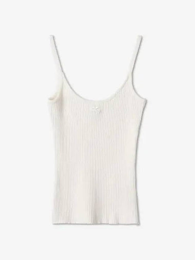 Re edition knit sleeveless t shirt heritage white PERMDE012FI00010001 - COURREGES - BALAAN 1