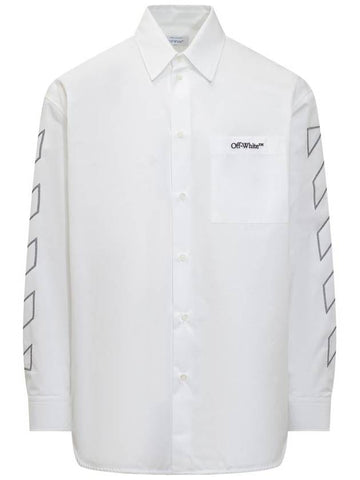 Off-White Over Diag Outl Shirt - OFF WHITE - BALAAN 1