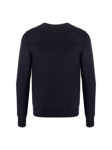 Crew Neck Cashmere Knit Top Navy - MAISON MARGIELA - BALAAN 1