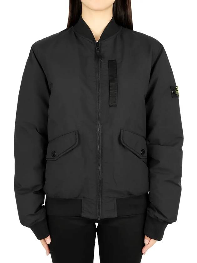 Kids Logo Patch Bomber Padding Black - STONE ISLAND - BALAAN 4