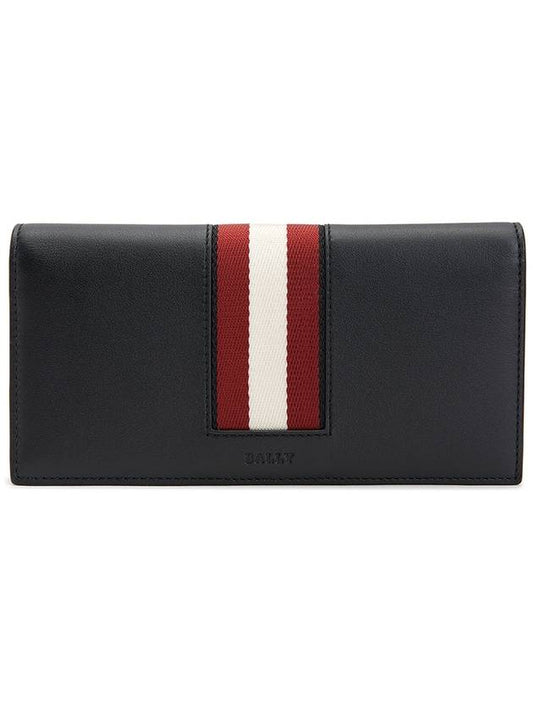 Baliro Leather Continental Long Wallet Black - BALLY - BALAAN.