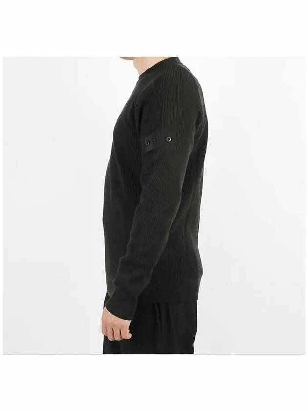 Shadow Project Wappen Patch Knit Top Dark Green - STONE ISLAND - BALAAN 4