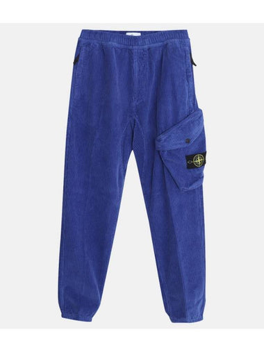 Corduroy Tapered Fit Bellows Pocket Jogger Pants - STONE ISLAND - BALAAN 1