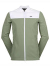 Jeff Hybrid Color Block Zip-Up Jacket Oil Green - J.LINDEBERG - BALAAN 2