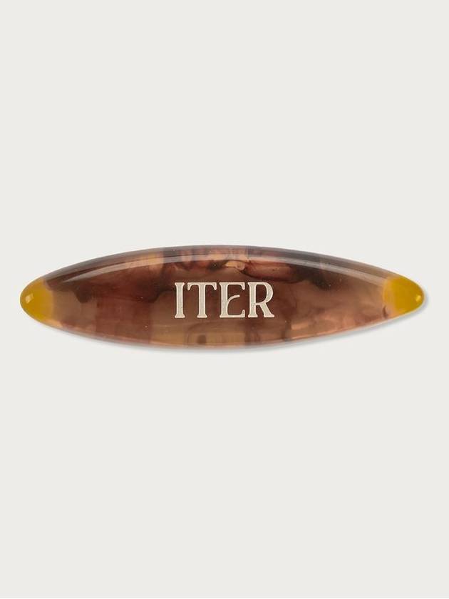 Logo formica hair pin_Brown - ITER - BALAAN 1