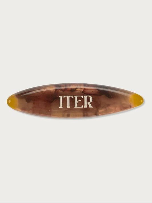 Logo formica hair pin_Brown - ITER - BALAAN 1