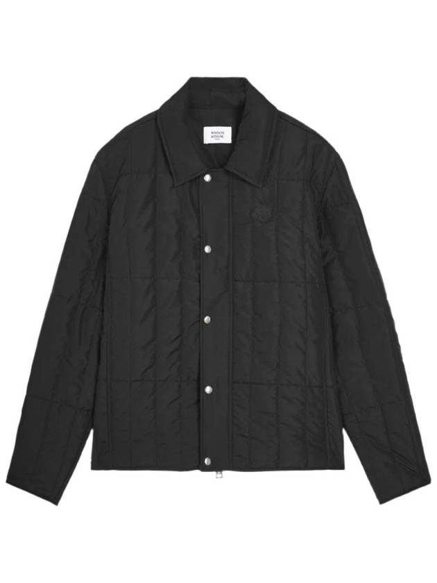 Quilted Jacket Black - MAISON KITSUNE - BALAAN 2