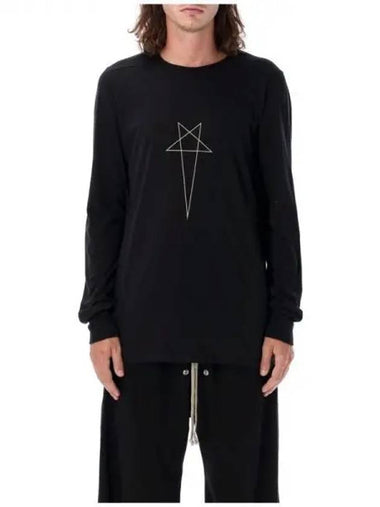 Rick Owens DRKSHDW PENTAGRAM Logo Long Sleeve Top 271082 - RICK OWENS - BALAAN 1