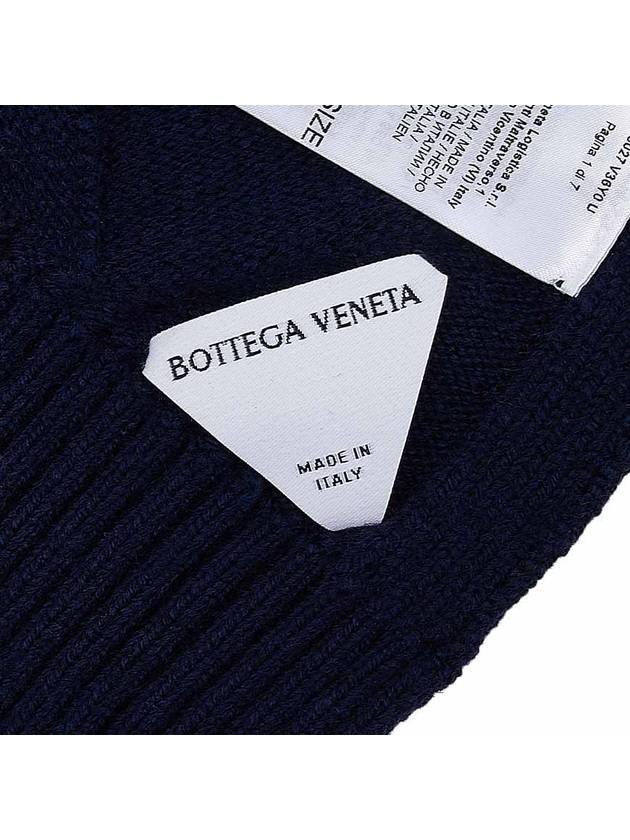 Intrecciato Wool Muffler Navy - BOTTEGA VENETA - BALAAN 10