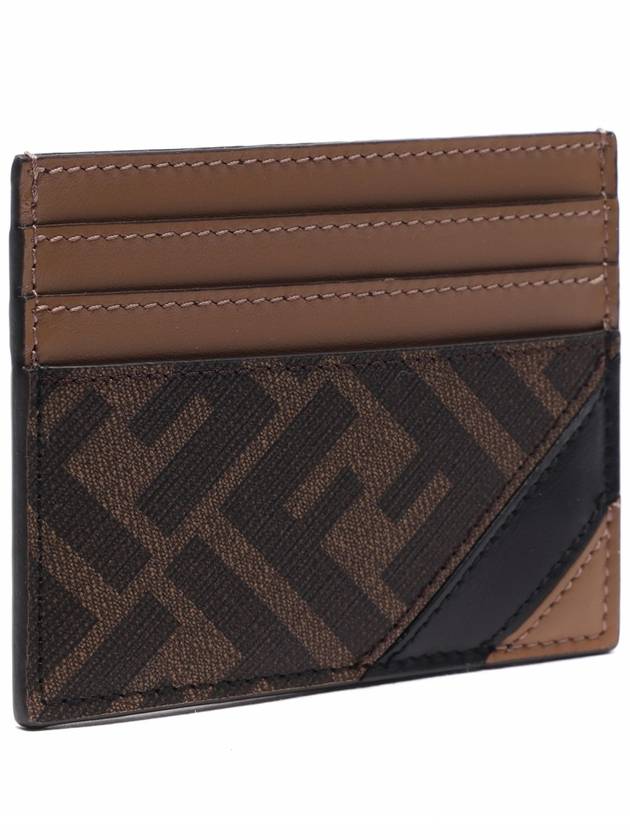 FF Logo Card Wallet Brown - FENDI - BALAAN 4